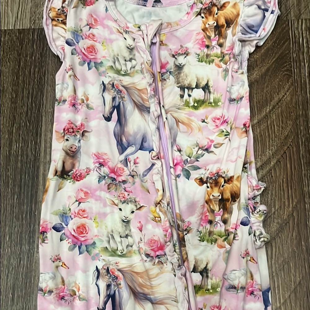 Bums & Roses Ruffled Romper - Picture 2 of 3